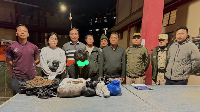 Ziro Police Seize Over 4 kg of Cannabis, One Arrested