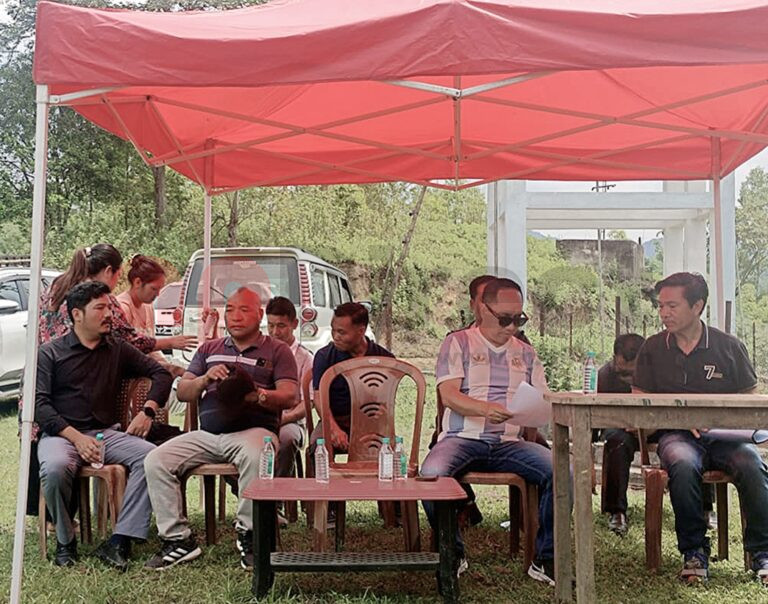 Toko Tatung MLA Keyi Panyor undertook a visit to local schools in Shalley
