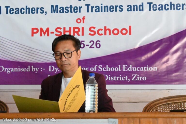Five-Day Capacity-Building Programme for PM-SHRI Educators Begins in Ziro